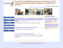 Tablet Screenshot of comete-international.org